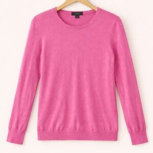 J. Crew Merino Wool Crewneck Sweater Pink Small